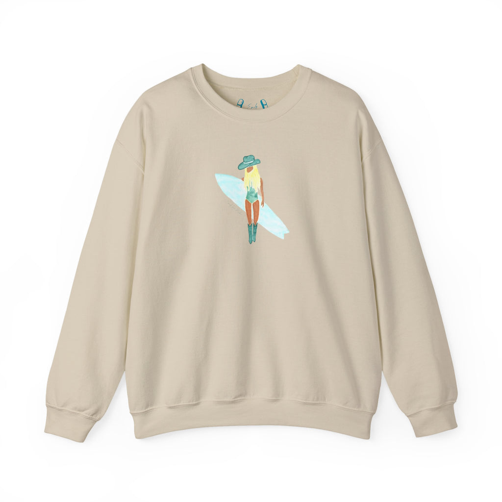 Surf's Up, Babe! - Unisex Crewneck Sweatshirt