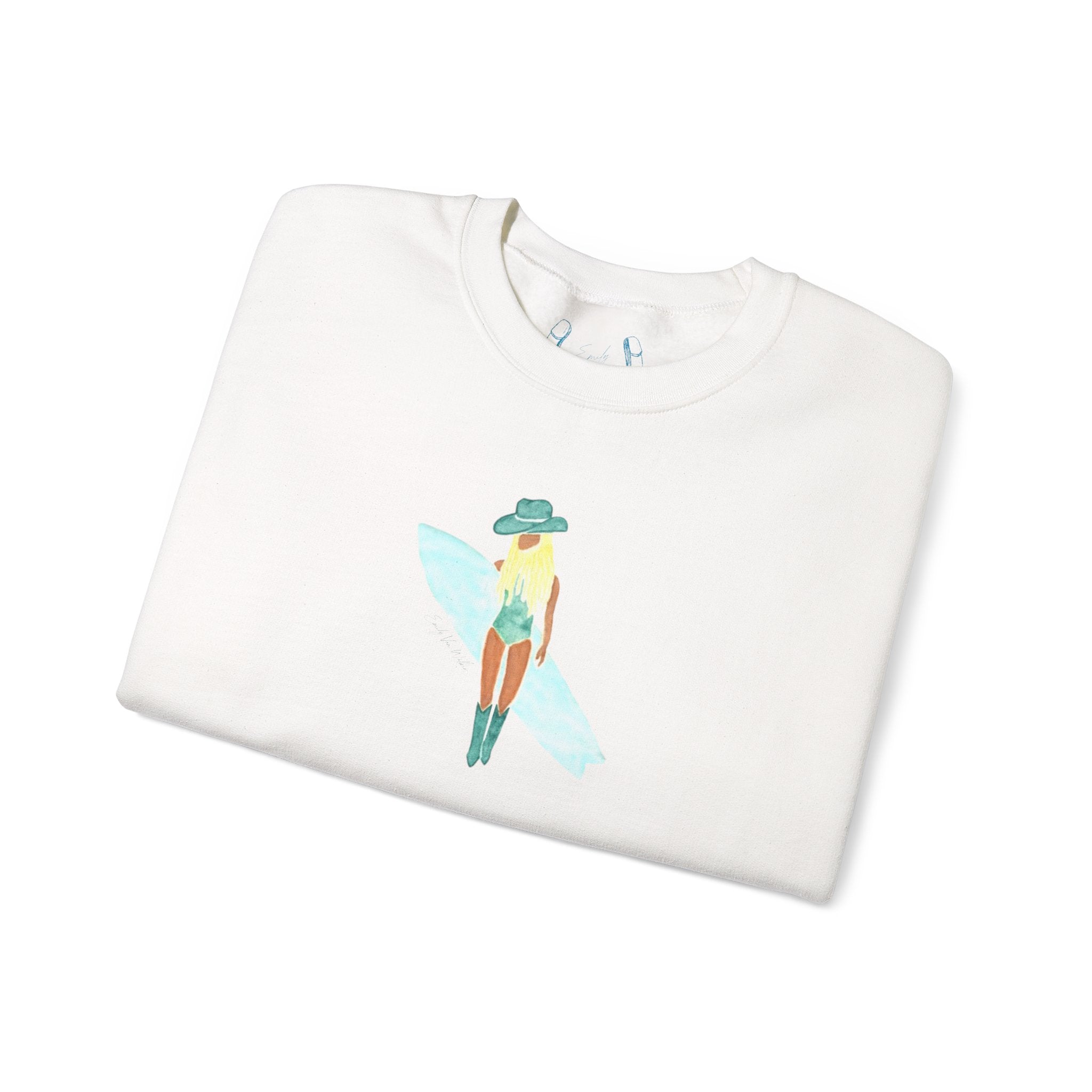 Surf's Up, Babe! - Unisex Crewneck Sweatshirt