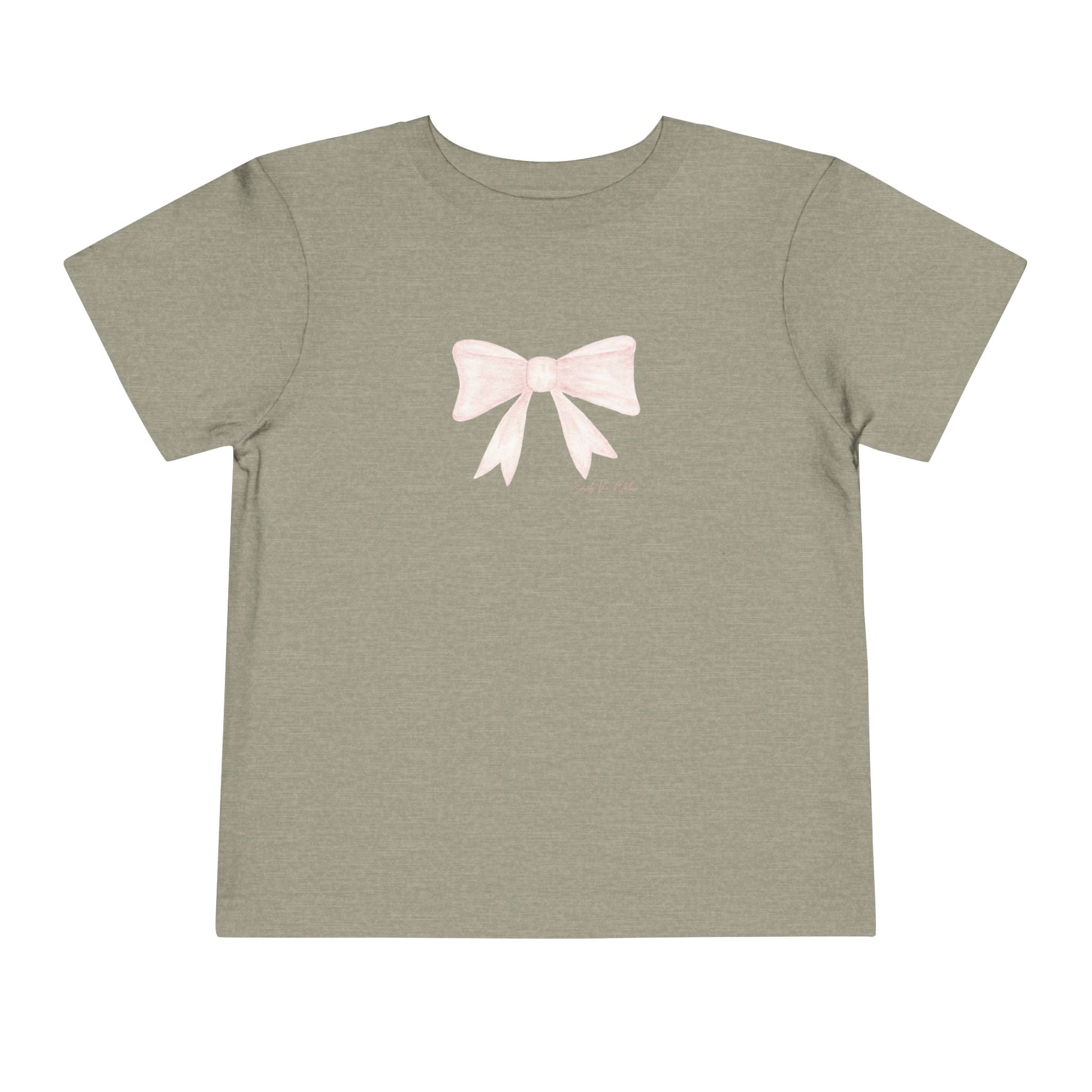 Pink Bow - Toddler Tee