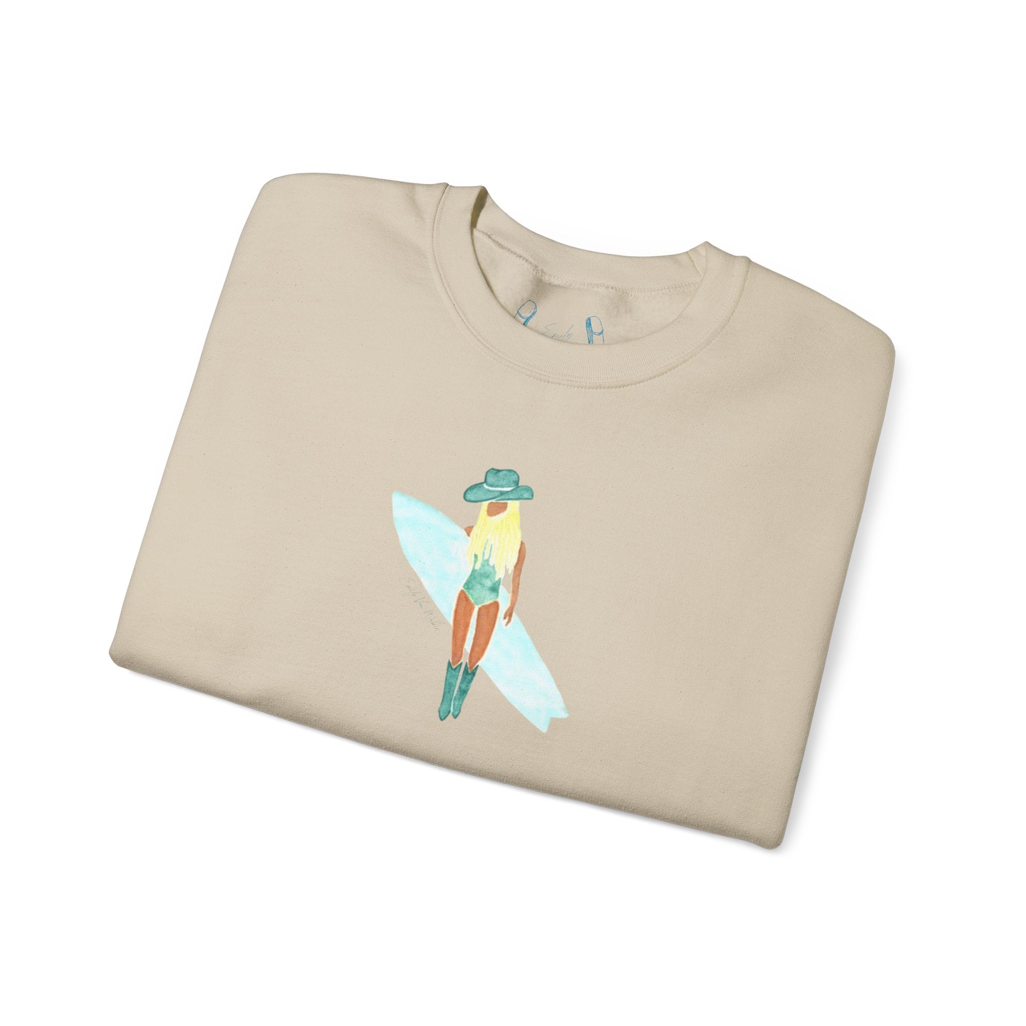 Surf's Up, Babe! - Unisex Crewneck Sweatshirt