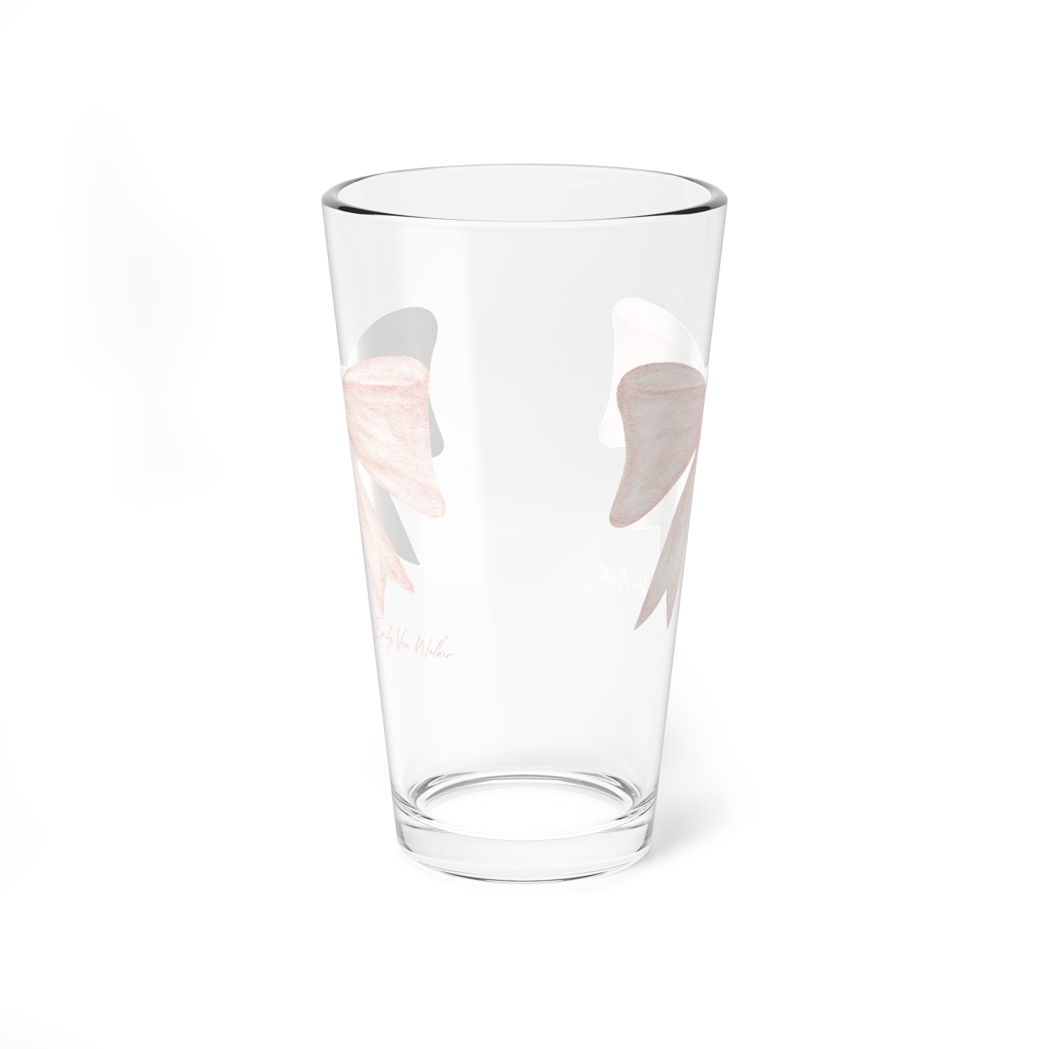 Pink Bow - Drinking Glass (16oz)