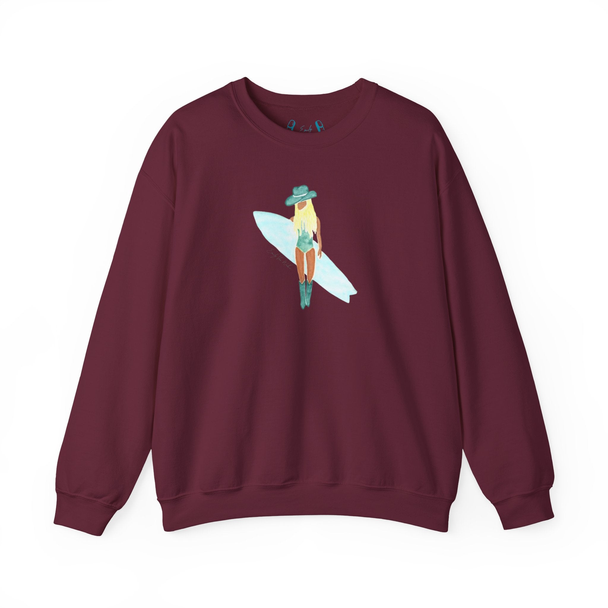 Surf's Up, Babe! - Unisex Crewneck Sweatshirt