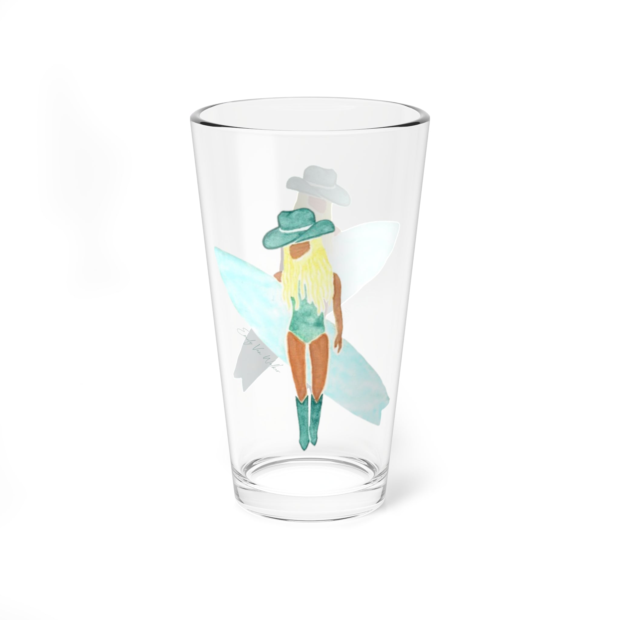 Surf's Up Babe - Drinking Glass (16oz)