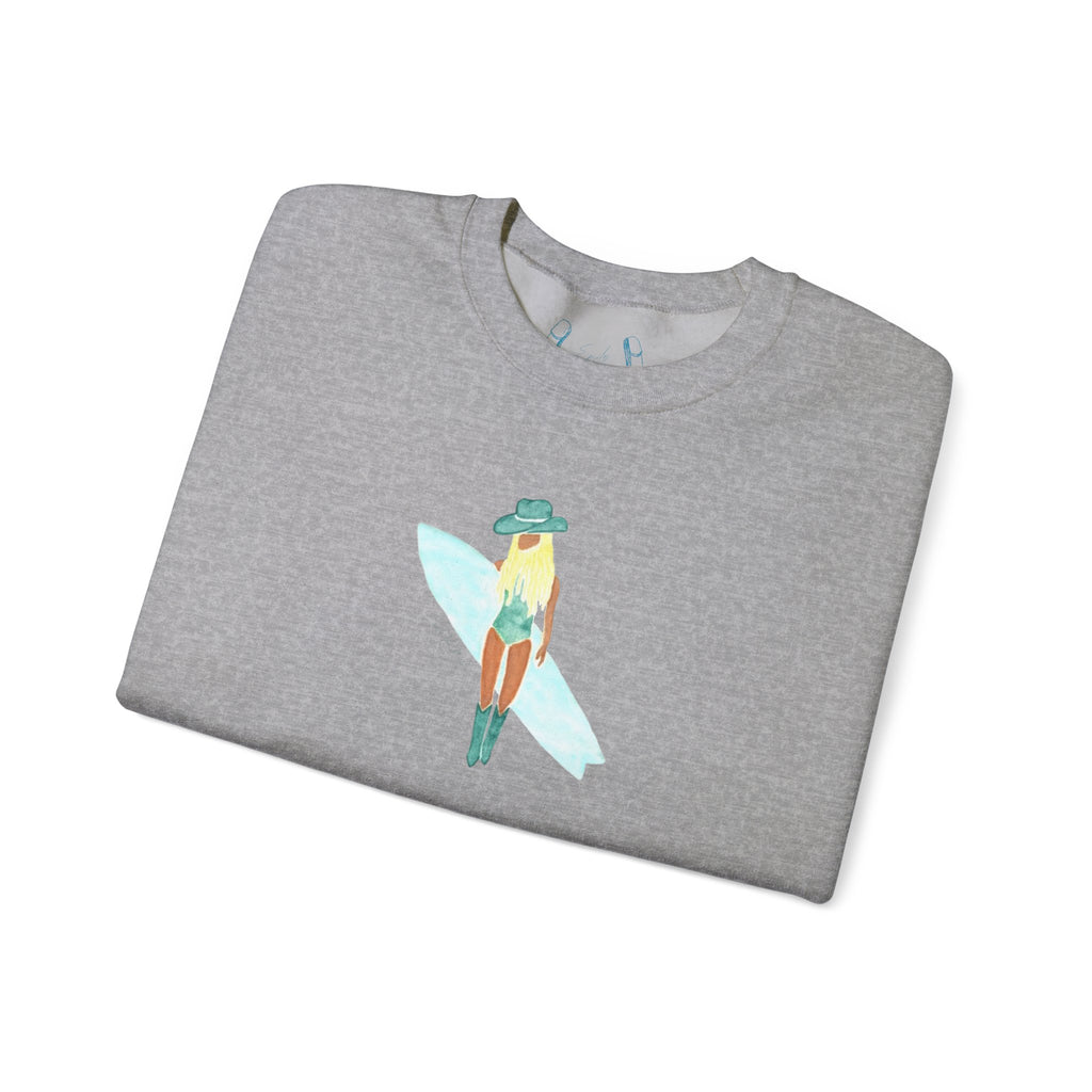 Surf's Up, Babe! - Unisex Crewneck Sweatshirt