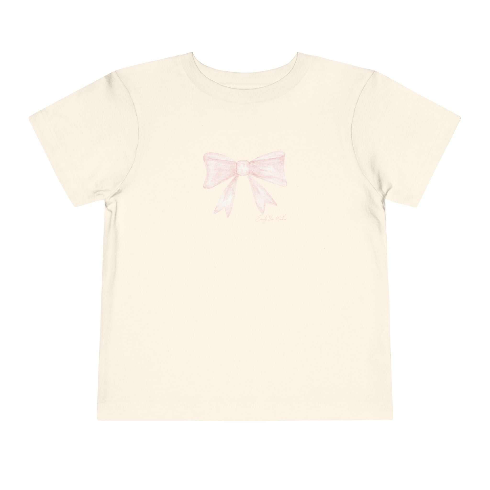Pink Bow - Toddler Tee