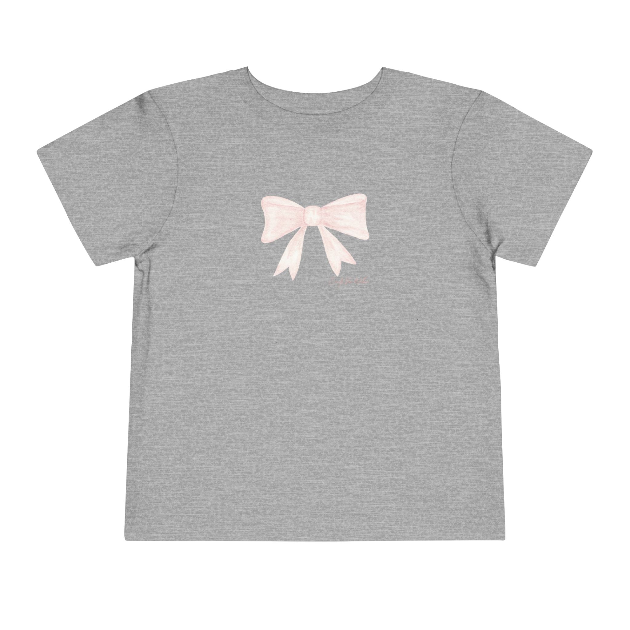 Pink Bow - Toddler Tee