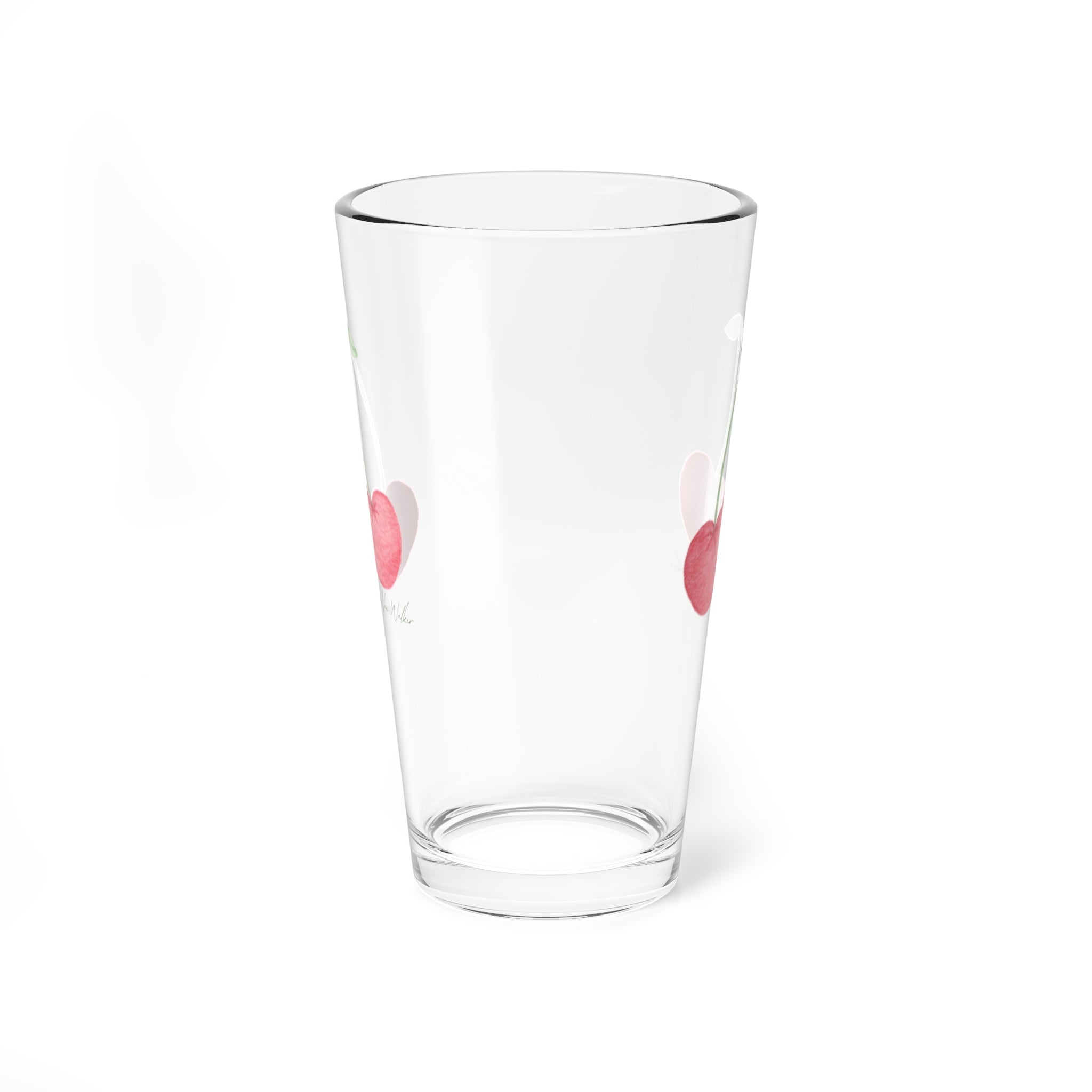 Cherry Hearts - Drinking Glass (16oz)