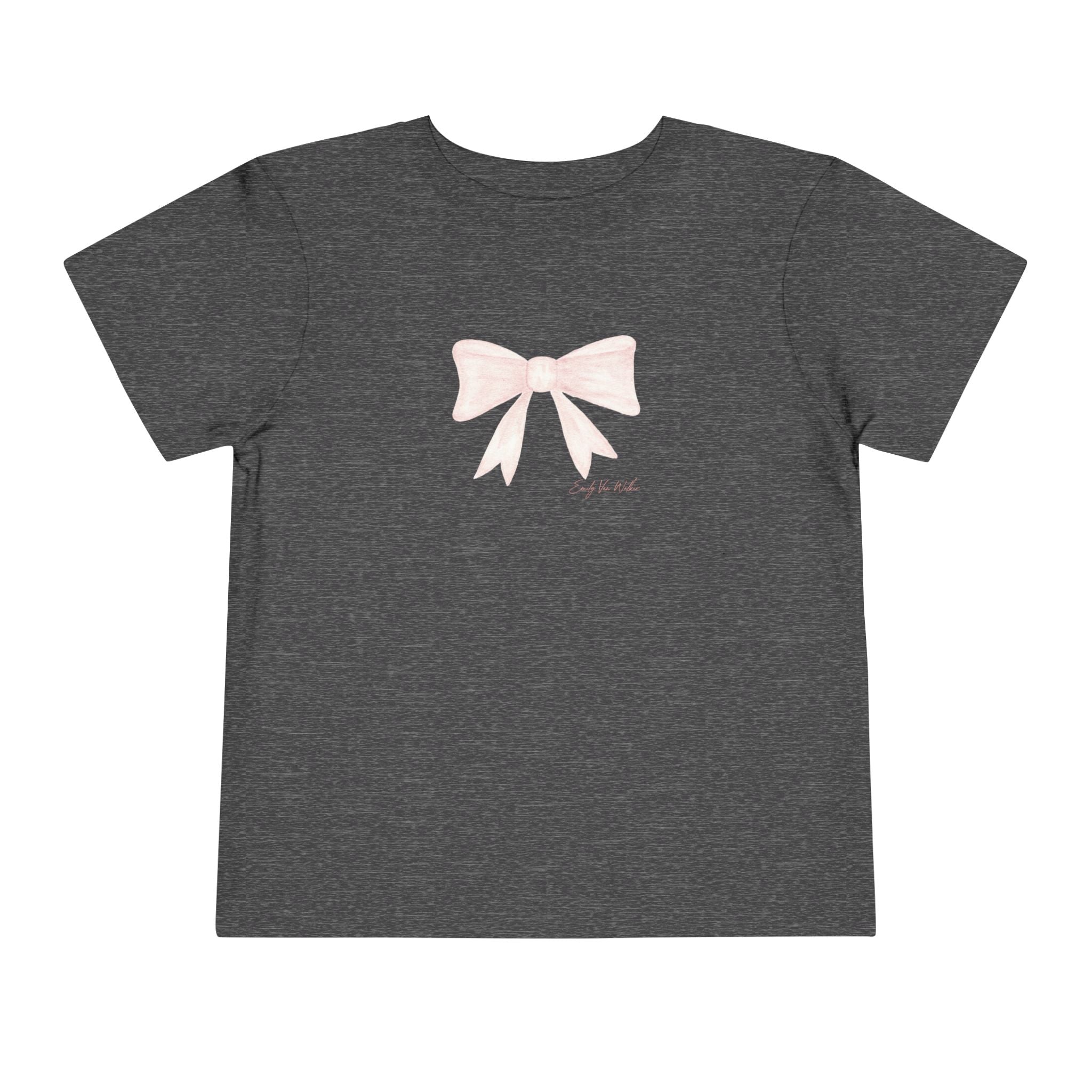 Pink Bow - Toddler Tee