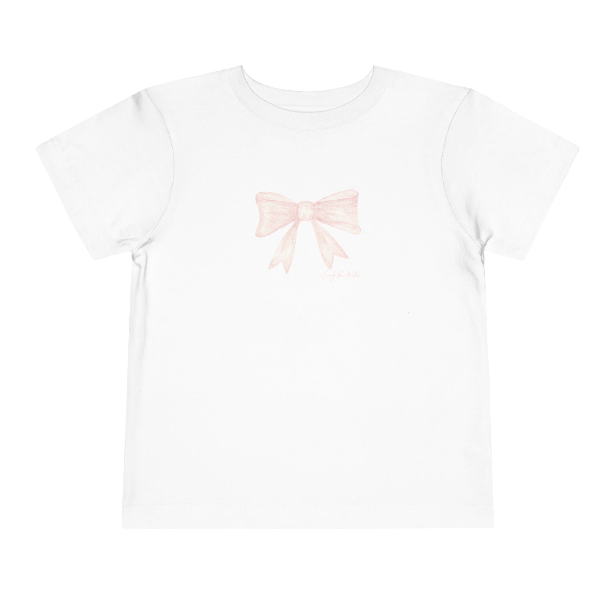 Pink Bow - Toddler Tee