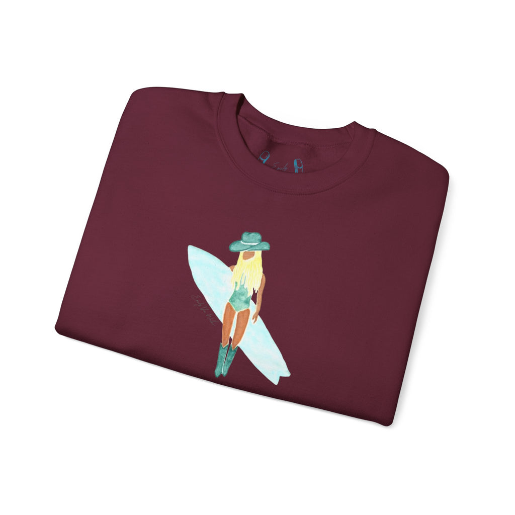 Surf's Up, Babe! - Unisex Crewneck Sweatshirt