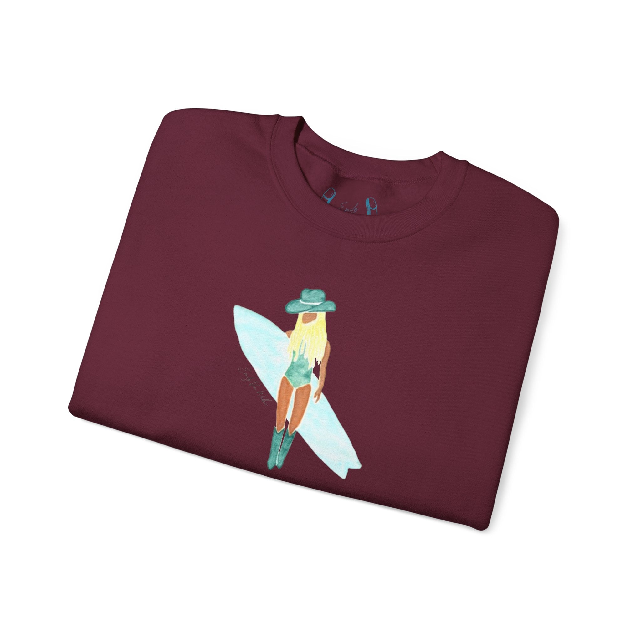 Surf's Up, Babe! - Unisex Crewneck Sweatshirt